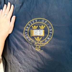 Vintage University of Oxford Navy and Gold T-Shirt (would best fit XS-S)
